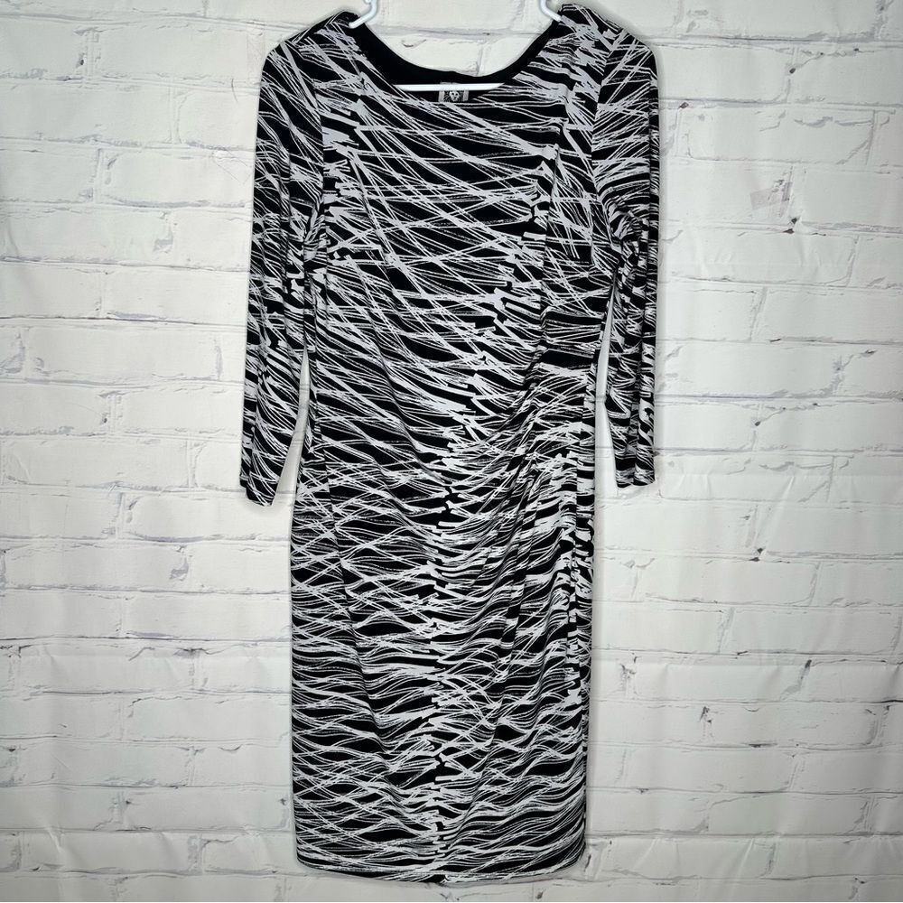 Anne‎ Klein size 6 black & white dress